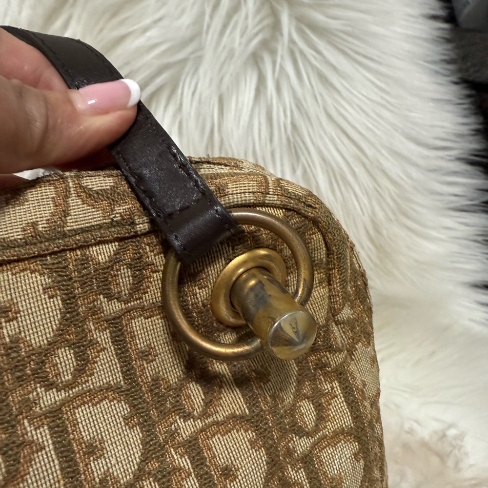 Authentic Dior Tan and Brown Monogram Shoulder Bag - Picture 10 of 16